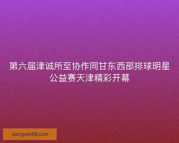第六届津诚所至协作同甘东西部排球明星公益赛天津精彩开幕